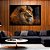 Quadro Decorativo Leão Rosto - Imagem 1