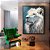 Quadro Decorativo Leão Branco Coração de Leão - Imagem 2
