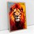 Quadro Decorativo Leão Colorido Arte Pintura - Imagem 7
