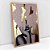 Quadro Decorativo Composição Artistica com Pinceladas Douradas - Imagem 5