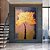 Quadro Decorativo Árvore com Folhas Douradas - Imagem 1
