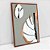 Quadro Decorativo Folhas em Linhas Preto e Branco - Imagem 4