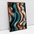 Quadro Decorativo Linhas e Curvas Tons Escuros - Imagem 4