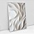 Quadro Decorativo Ondas Curve White - Imagem 3