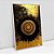 Quadro Decorativo Abstrato Devaneio Dourado - Imagem 2