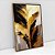 Quadro Decorativo Bananeira Dourada: Brilho na Serenidade Cinza - Imagem 6