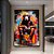 Quadro Decorativo Reprodução Artística Macaco Street Art - Imagem 1