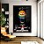 Quadro Decorativo Ayrton Senna Capacete - Imagem 1