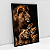 Quadro Decorativo Arte Família De Leão 3 Filhotes - Imagem 2
