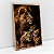 Quadro Decorativo Arte Família De Leão 3 Filhotes - Imagem 4