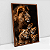 Quadro Decorativo Arte Família De Leão 3 Filhotes - Imagem 5