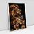 Quadro Decorativo Arte Família De Leão Amor Fraterno 3 Filhotes - Imagem 3