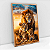 Quadro Decorativo Família De Leão 3 Filhotes Na Savana - Imagem 6