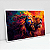 Quadro Decorativo Cristo e Leão Colorido - Imagem 3
