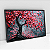 Quadro Decorativo Árvore Da Vida Cinza E Rosa - Imagem 2