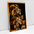 Quadro Decorativo Família De Leão 3 Filhotes Fundo Escuro - Imagem 6