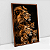 Quadro Decorativo Família De Leão 3 Filhotes Fundo Escuro - Imagem 4