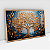 Quadro Decorativo Árvore Da Vida Azul E Dourado - Imagem 4