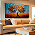 Quadro Decorativo Estilo Pintura Árvore Da Vida Colorido - Imagem 1