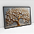 Quadro Decorativo Árvore Da Vida Dourado E Cinza Claro - Imagem 2