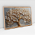 Quadro Decorativo Árvore Da Vida Dourado E Cinza Claro - Imagem 4