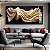Quadro Decorativo Abstrato 3D Fundo Preto - Imagem 1