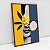 Quadro Com Moldura Mulher formas amarelo e azul - Imagem 5
