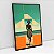 Quadro Com Moldura Arte Mulher Caminhando na Praia - Imagem 3