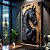 Quadro Decorativo Cavalo Preto e Dourado - Imagem 1