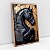 Quadro Decorativo Cavalo Preto e Dourado - Imagem 5