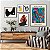 Kit 5 Quadros Com Moldura Arte Boho Never Stop - Imagem 1