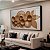 Quadro Decorativo Com Moldura Arte Painel Formas Em Palha - Imagem 1