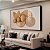 Quadro Decorativo Com Moldura Arte Painel Boho Formas E Palha - Imagem 1