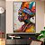 Quadro Decorativo Com Moldura Arte Mulher Bela Cultura Africana - Imagem 1