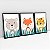 Kit 3 Quadros Decorativos Infantil Tigre Urso Raposa - Imagem 6