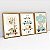 Kit 3 Quadros Infantil Animais Selvagens Carros - Imagem 3