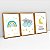 Kit 3 Quadros Infantil Coala Arco-íris Doce Sonhos - Imagem 3