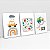 Kit 3 Quadros Infantil Mapa da Cidade Carro Chuva Caminhão - Imagem 2