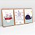 Kit 3 Quadros Quarto Infantil Urso Navegante Polvo Baleia - Imagem 4