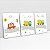 Kit 3 Quadros Quarto Infantil Carros Caminhões Estrada da Diversão - Imagem 2