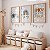 Kit 3 Quadros Quarto Infantil Amor Gera Amor Arco-íris Família Elefantes - Imagem 1