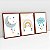 Kit 3 Quadros Quarto Infantil Boho Noite Enluarada Chuva de Benção - Imagem 4