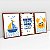 Kit 3 Quadros Quarto Infantil Dia na Praia Caranguejo Feliz Siga Seus Sonhos - Imagem 5