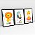 Kit 3 Quadros Quarto Infantil Brincadeira Tropical Zebra Leão Girafa - Imagem 6