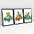 Kit 3 Quadros Quarto Infantil bichos motoristas Elefante Zebra Leão Aquarela - Imagem 6