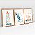Kit 3 Quadros Quarto Infantil Filhotes de Baleia Farol Barco Gaivota Aquarela - Imagem 4