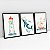 Kit 3 Quadros Quarto Infantil Filhotes de Baleia Farol Barco Gaivota Aquarela - Imagem 6