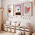 Kit 3 Quadros Quarto Infantil Urso Polar de Óculos Corações Abstratos - Imagem 1