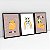 Kit 3 Quadros Quarto Infantil Gatinhos Brincalhões  Arco-íris Florido - Imagem 6