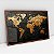 Quadro Decorativo Com Moldura Mapa Mundi Preto e Dourado - Imagem 6